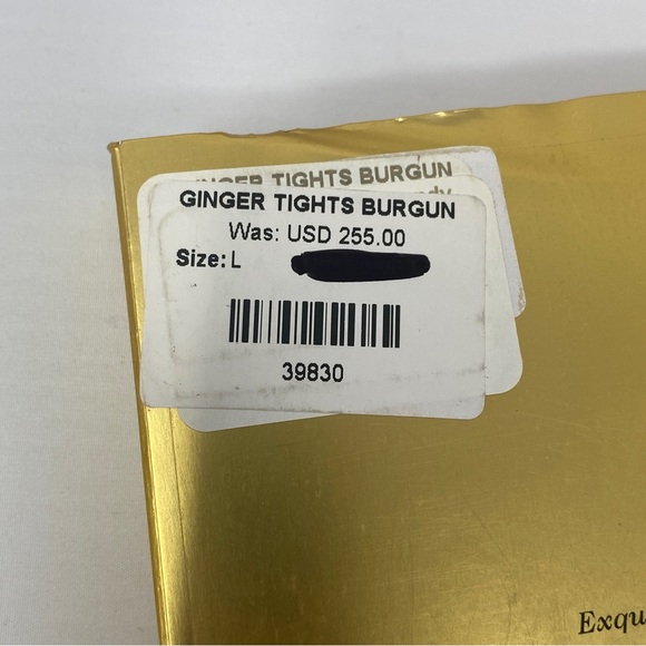 Agent Provocateur Ginger SOIREE Burgundy Tights NEW $255 - Picture 10 of 12